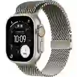 Apple Watch Ultra 3 GPS + Cellular 49mm Titangehäuse Milanese Loop Natur M Apple Watch Ultra 3 GPS + Cellular 49mm Titangehäuse Milanese Loop Natur M