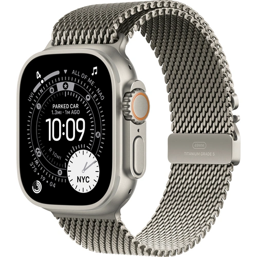 Apple Watch Ultra 3 GPS + Cellular 49mm Titangehäuse Milanese Loop Natur M Apple Watch Ultra 3 GPS + Cellular 49mm Titangehäuse Milanese Loop Natur M