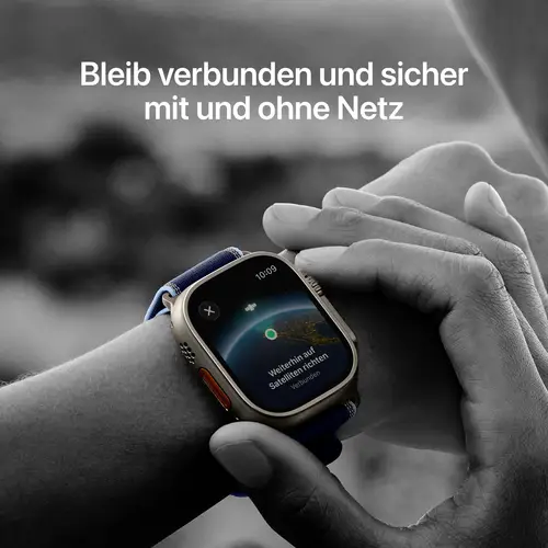 Apple Watch Ultra 3 GPS + Cellular 49mm Titangehäuse Milanese Loop Natur L Apple Watch Ultra 3 GPS + Cellular 49mm Titangehäuse Milanese Loop Natur L