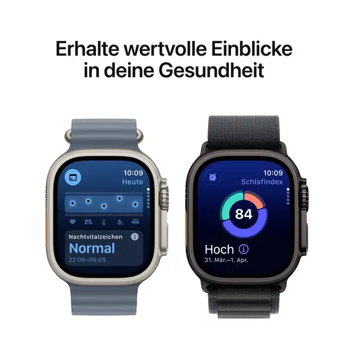 Apple Watch Ultra 3 GPS + Cellular 49mm Titangehäuse Ocean Band Schwarz Apple Watch Ultra 3 GPS + Cellular 49mm Titangehäuse Ocean Band Schwarz