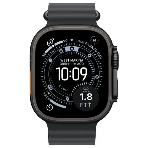 Apple Watch Ultra 3 GPS + Cellular 49mm Titangehäuse Ocean Band Schwarz Apple Watch Ultra 3 GPS + Cellular 49mm Titangehäuse Ocean Band Schwarz