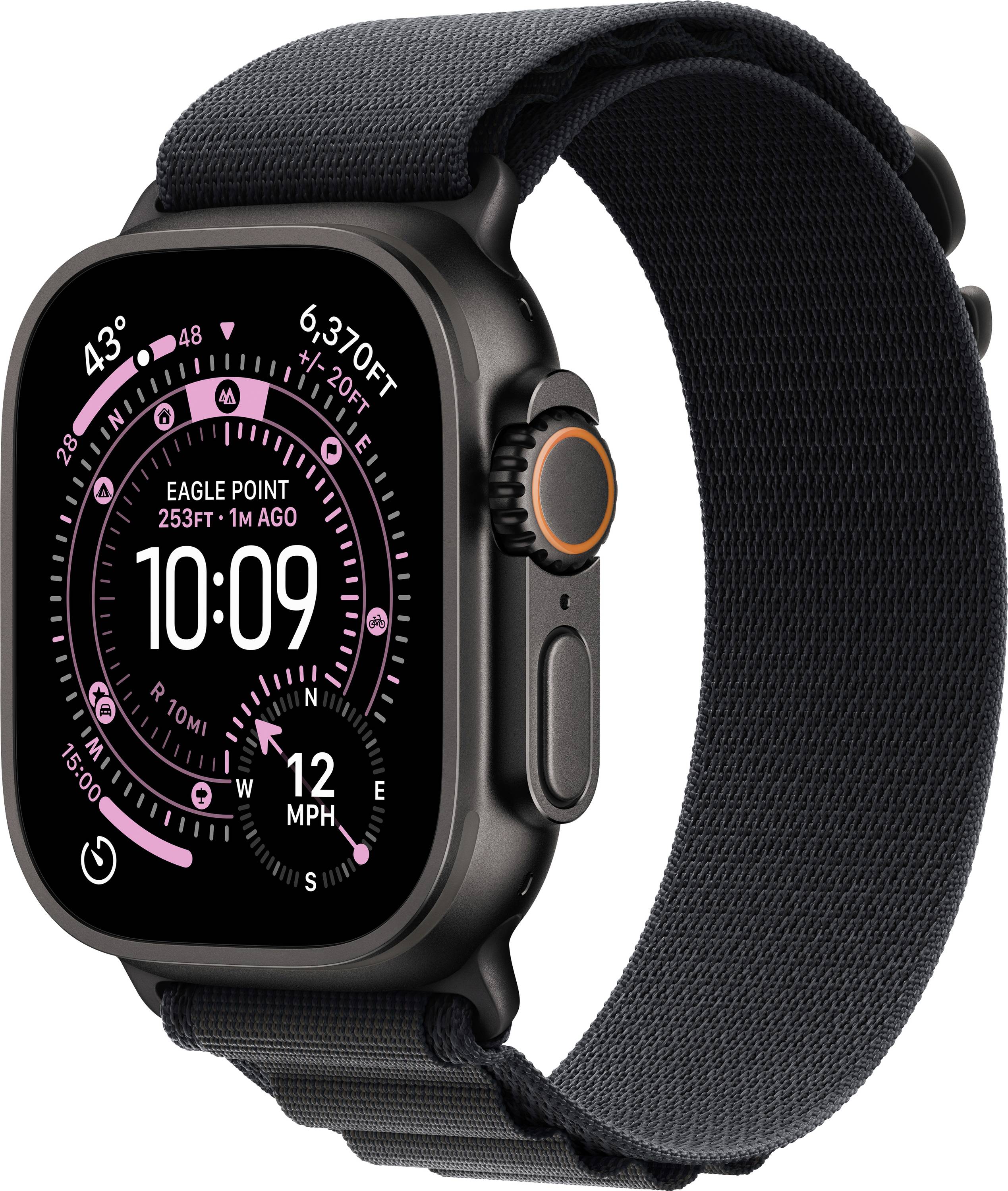Apple Watch Ultra 3 GPS + Cellular 49 mm Titangehäuse Alpine Loop Schwarz S