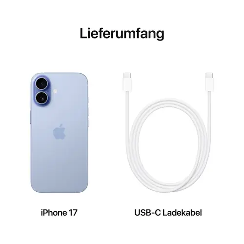 Apple iPhone 17 Nebelblau 512 GB 16 cm (6.3 Zoll) Apple iPhone 17 Nebelblau 512 GB 16 cm (6.3 Zoll)