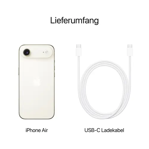 Apple iPhone Air Lichtgold 256 GB 16.5 cm (6.5 Zoll) Apple iPhone Air Lichtgold 256 GB 16.5 cm (6.5 Zoll)