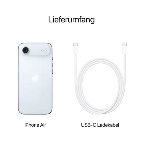 Apple iPhone Air Himmelblau 256 GB 16.5 cm (6.5 Zoll) Apple iPhone Air Himmelblau 256 GB 16.5 cm (6.5 Zoll)