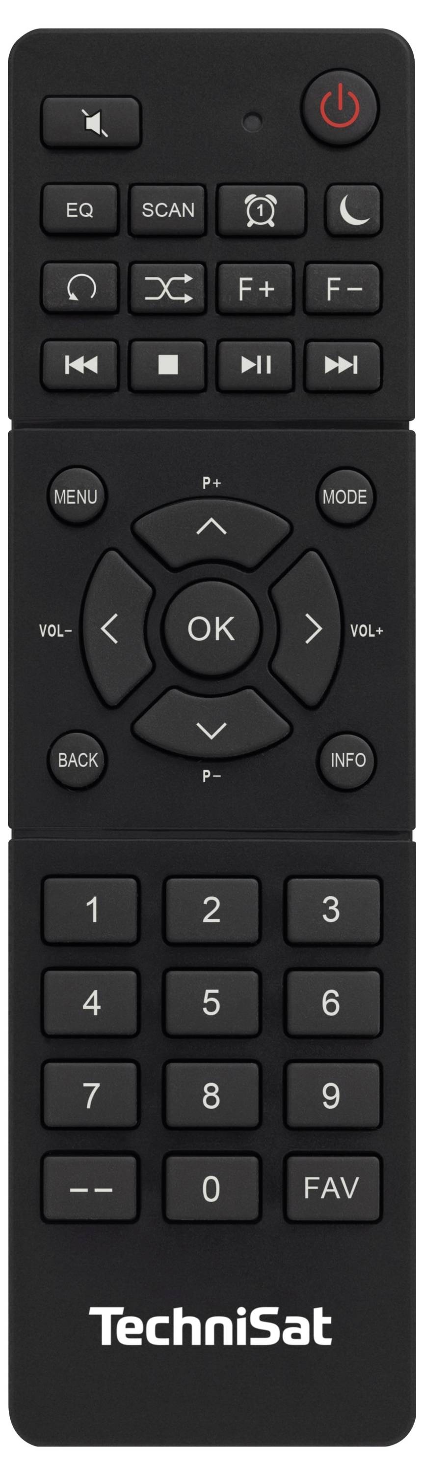 TechniSat CD-Radio DAB+, UKW CD, Bluetooth®, UKW, DAB+ Schwarz