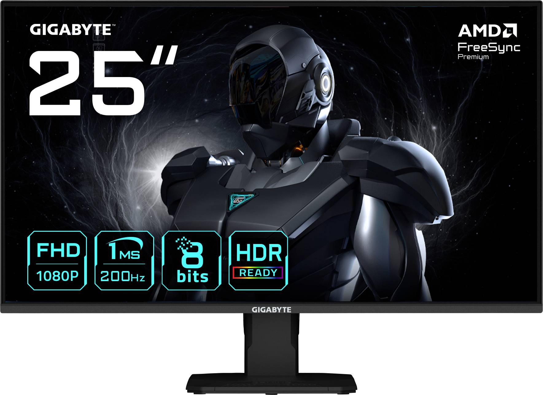 Gigabyte GS25F2 Gaming Monitor EEK E (A - G) 62.2cm (24.5 Zoll) 1920 x 1080 Pixel 16:9 1 ms DisplayPort, HDMI® IPS LED