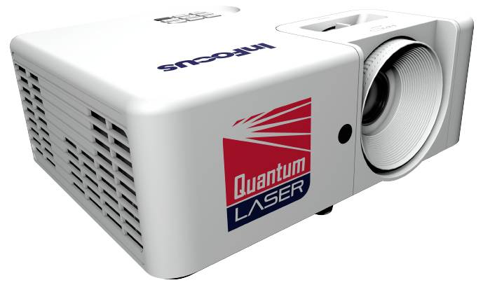 Tragbarer Projektor mit der Aufschrift 