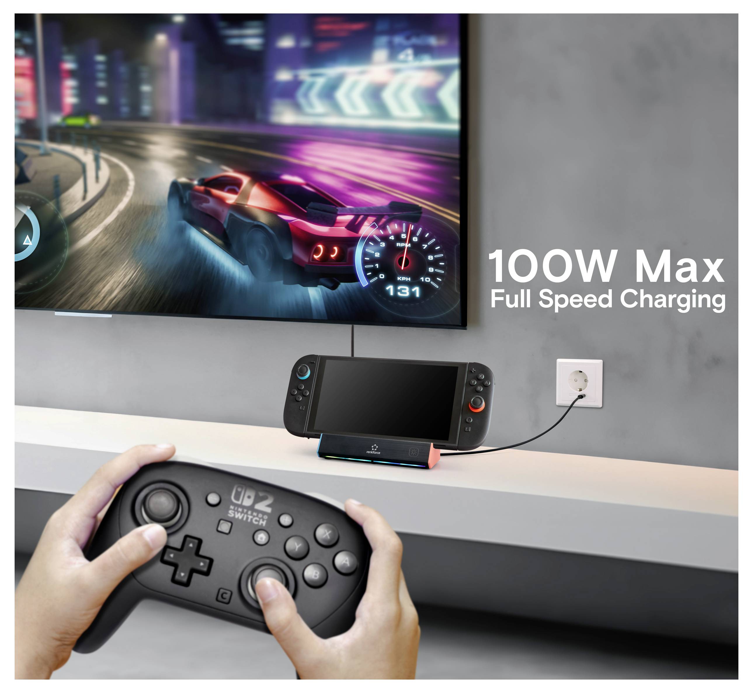 Renkforce RF-DSNS-300 Docking Station Nintendo Switch