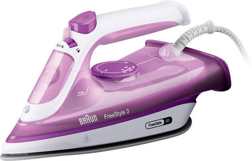 Braun FreeStyle 3 FI 3124 Trocken- & Dampfbügeleisen Keramik-Bügelsohle 2400 W Violett