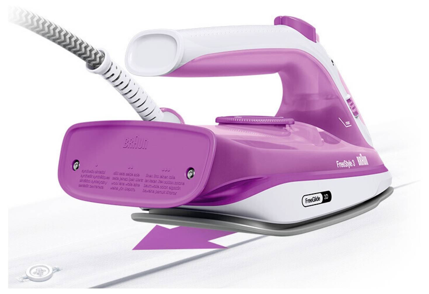 Braun FI 3124 PU 0127408001 Dampfbügeleisen 2400W Violett