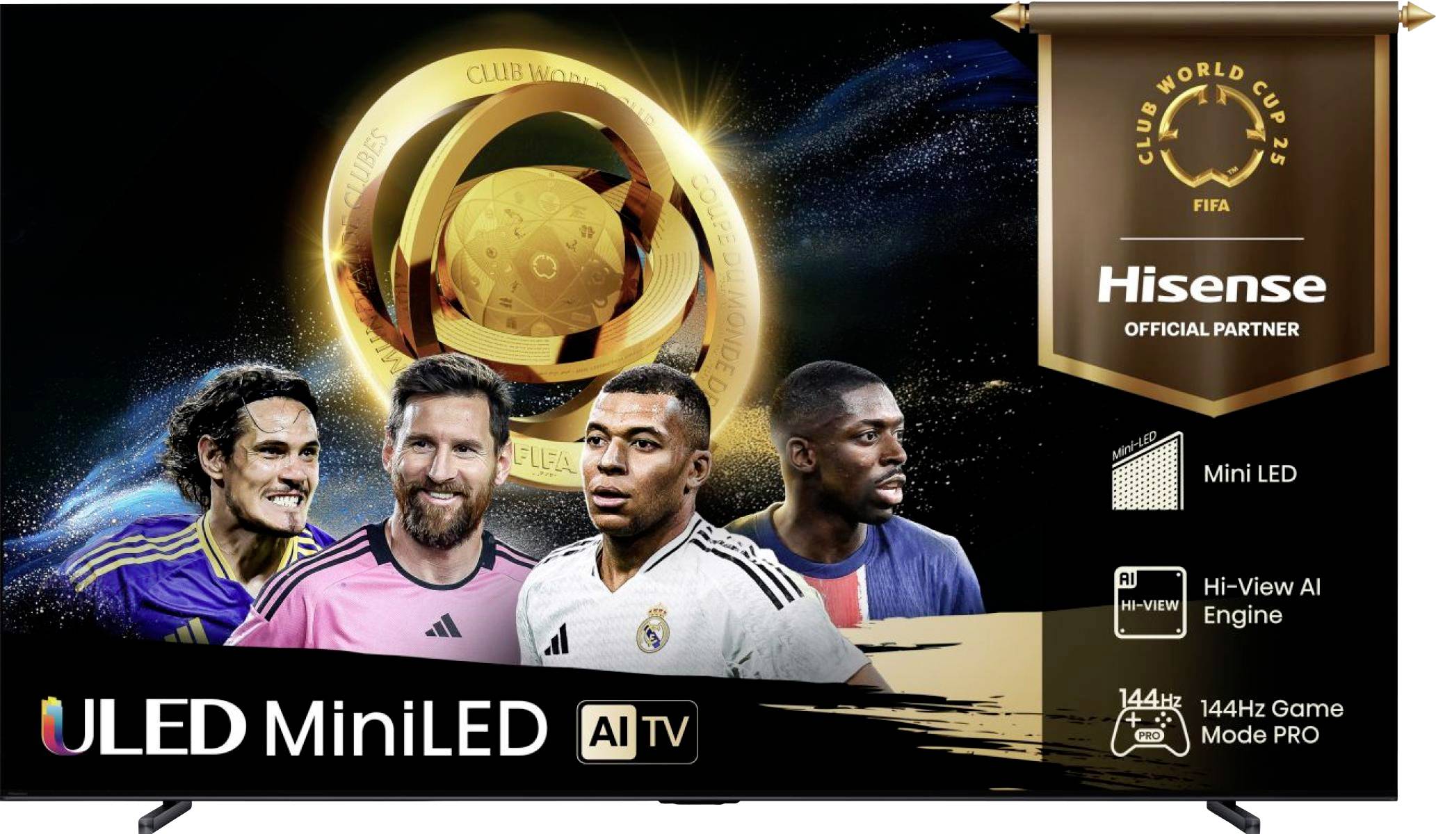 Hisense 85U7Q LED-TV 215cm 85 Zoll EEK D (A - G) DVB-T2, DVB-C, DVB-S2, UHD, Smart TV, WLAN Schwarz