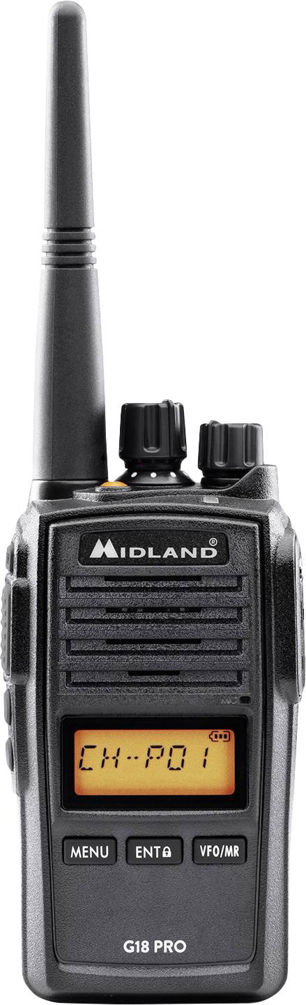 Midland G18 Pro NC, PMR446 Funkgerät C1145.04 PMR-Funkgerät