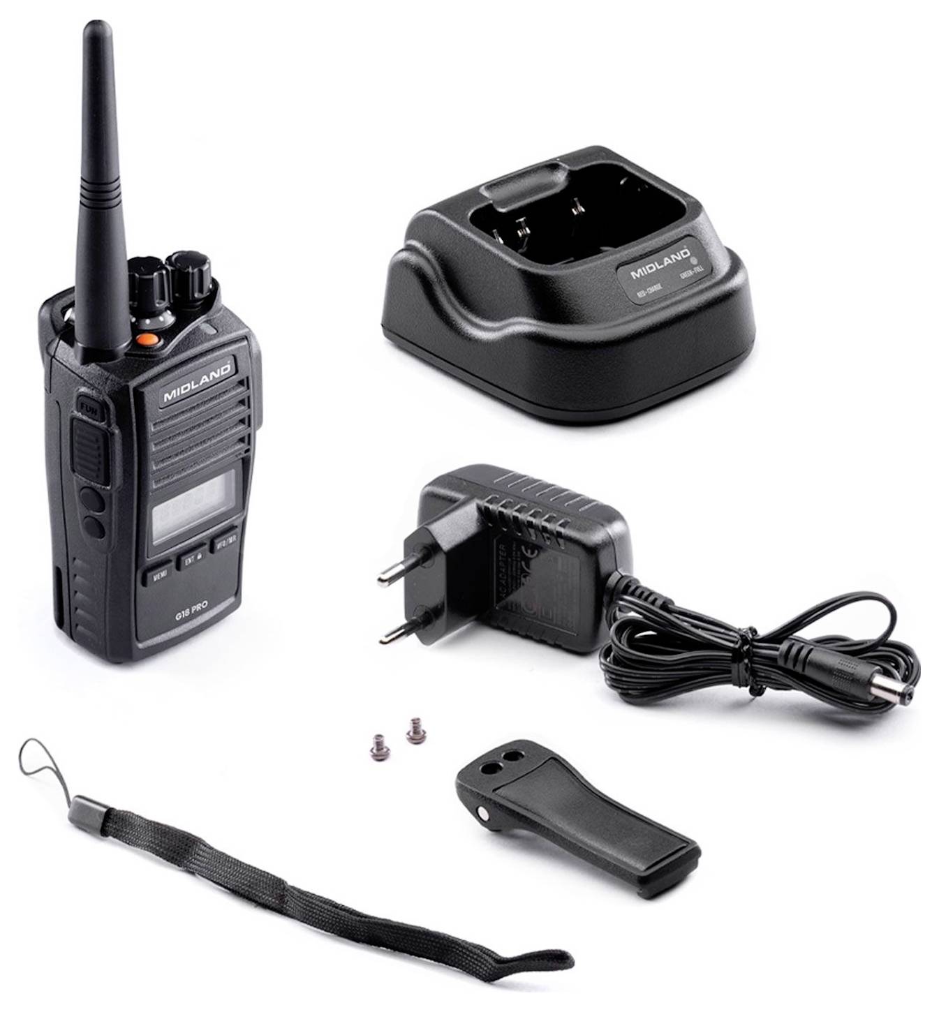 Midland G18 Pro NC, PMR446 Funkgerät C1145.04 PMR-Funkgerät