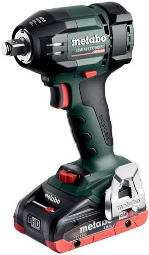 Metabo SSW 18 LTX 550 BL 602404800 Akku-Schlagschrauber 18 V Anzahl mitgelieferte Akkus 2 4 Ah Li-I