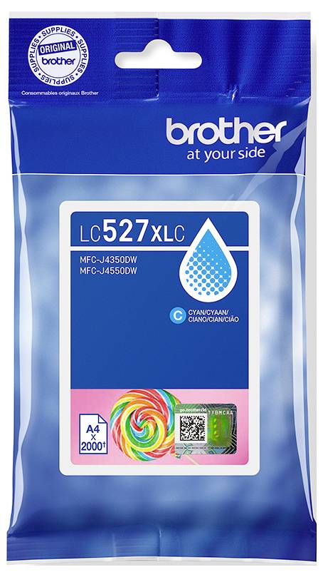 Brother Druckerpatrone LC527XLC - Hohe Ergiebigkeit - C Original Cyan LC527XLC