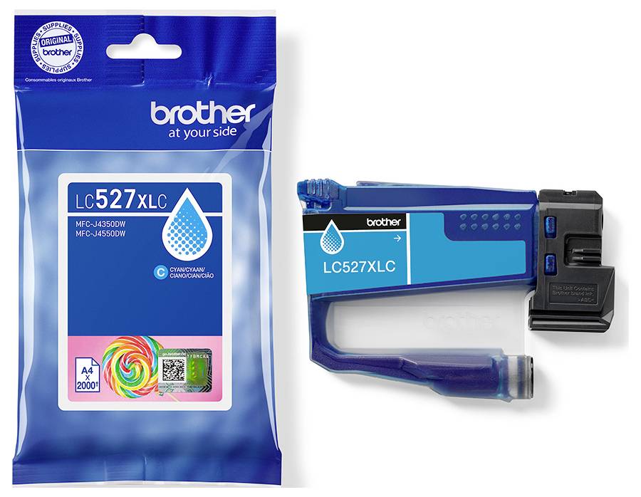 Brother Druckerpatrone LC527XLC - Hohe Ergiebigkeit - C Original Cyan LC527XLC