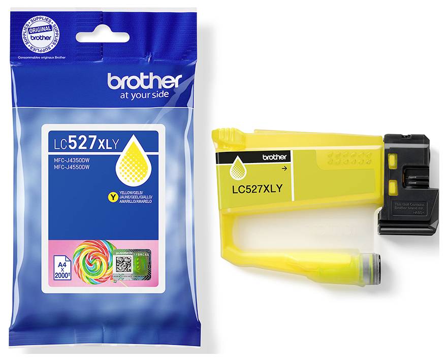 Brother Druckerpatrone LC527XLY - Hohe Ergiebigkeit - G Original Gelb LC527XLY