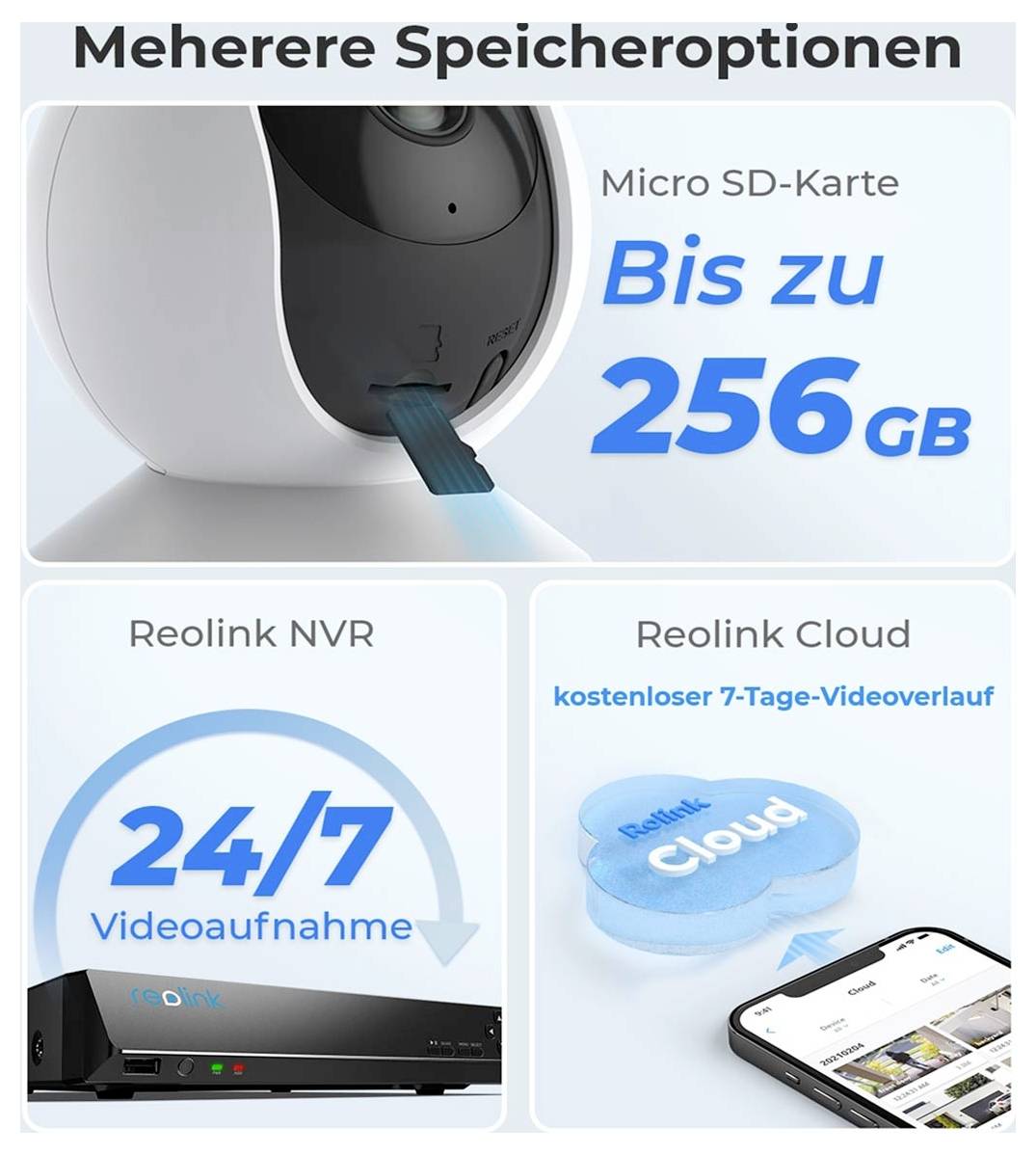 Reolink E330 WCEP5MP04PTW WLAN IP Überwachungskamera