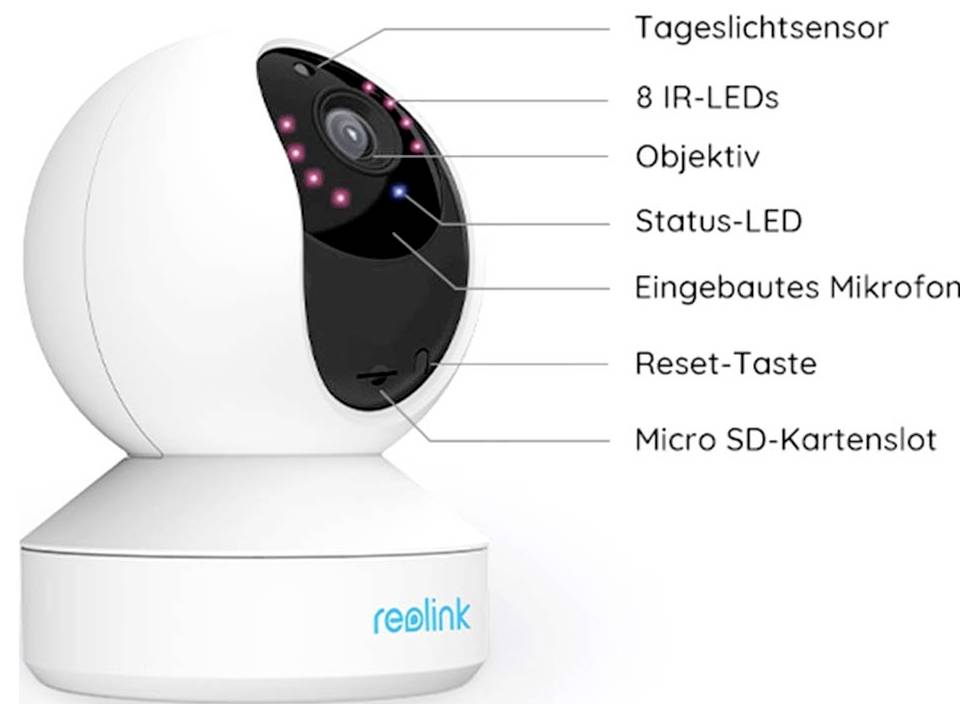 Reolink E330 WCEP5MP04PTW WLAN IP Überwachungskamera