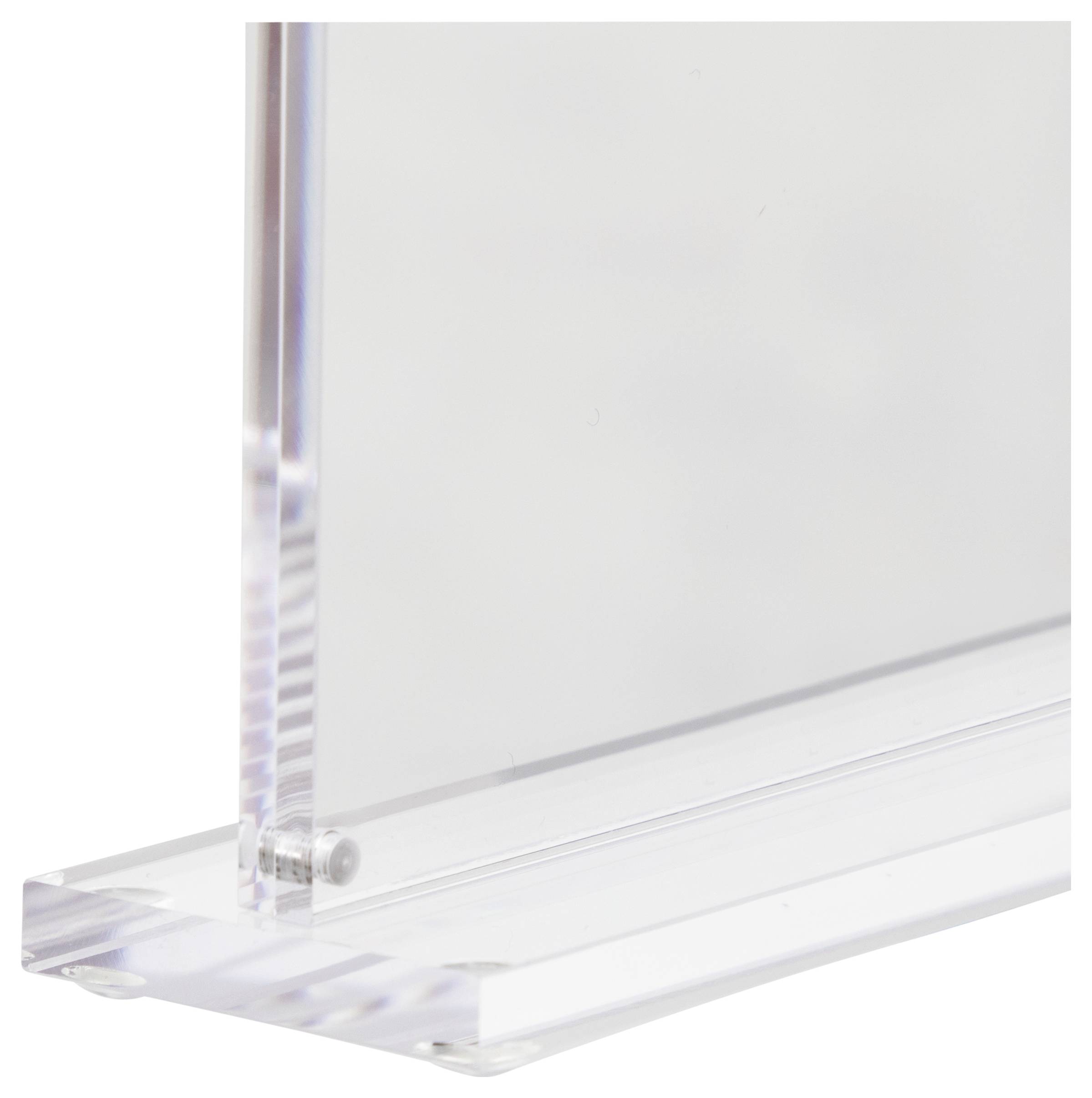 Maul 1948005 MAULvision Tischaufsteller T-Form Verwendung für Papierformat: DIN A6 Transparent 1St.