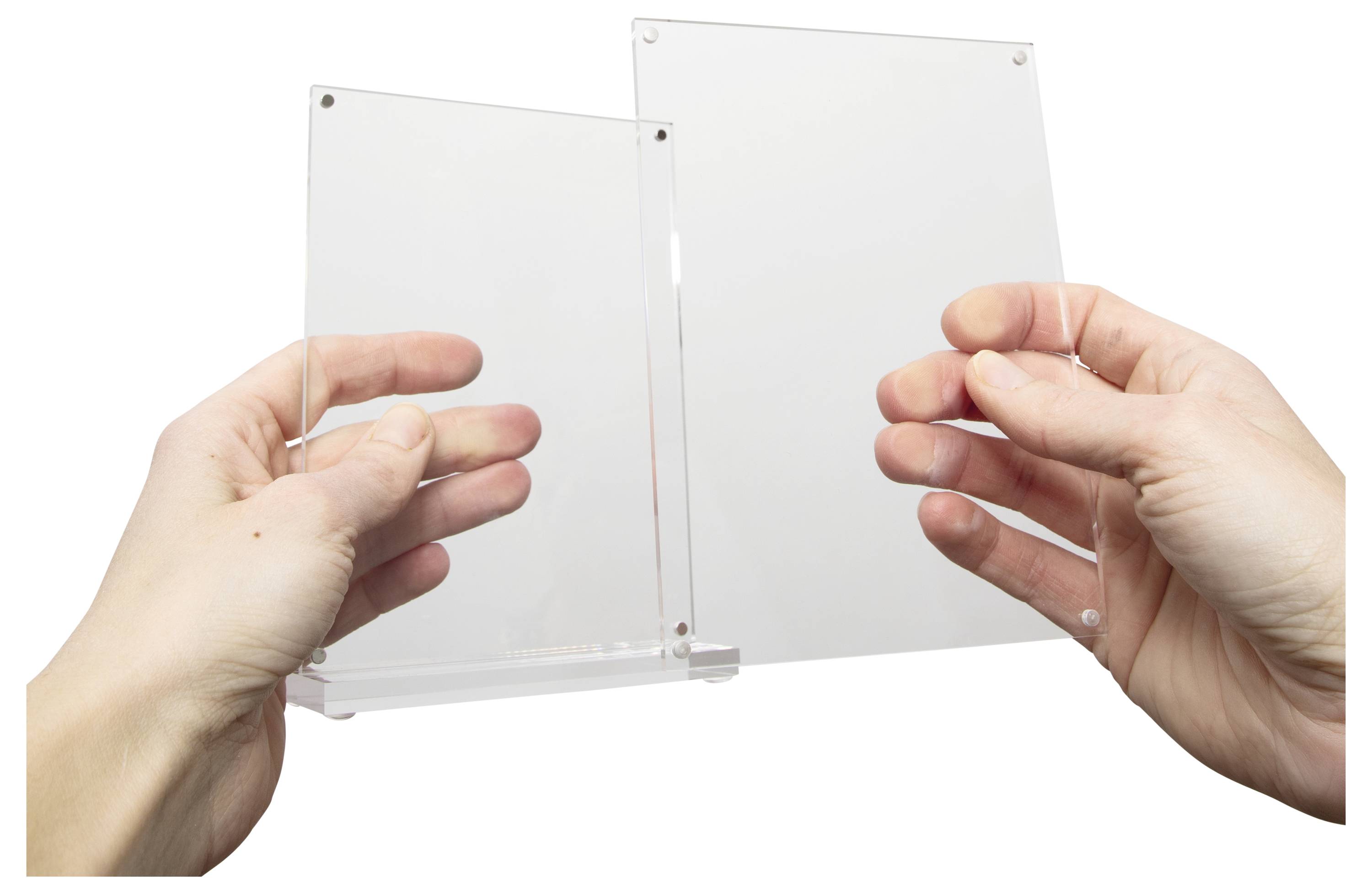 Maul 1948005 MAULvision Tischaufsteller T-Form Verwendung für Papierformat: DIN A6 Transparent 1St.