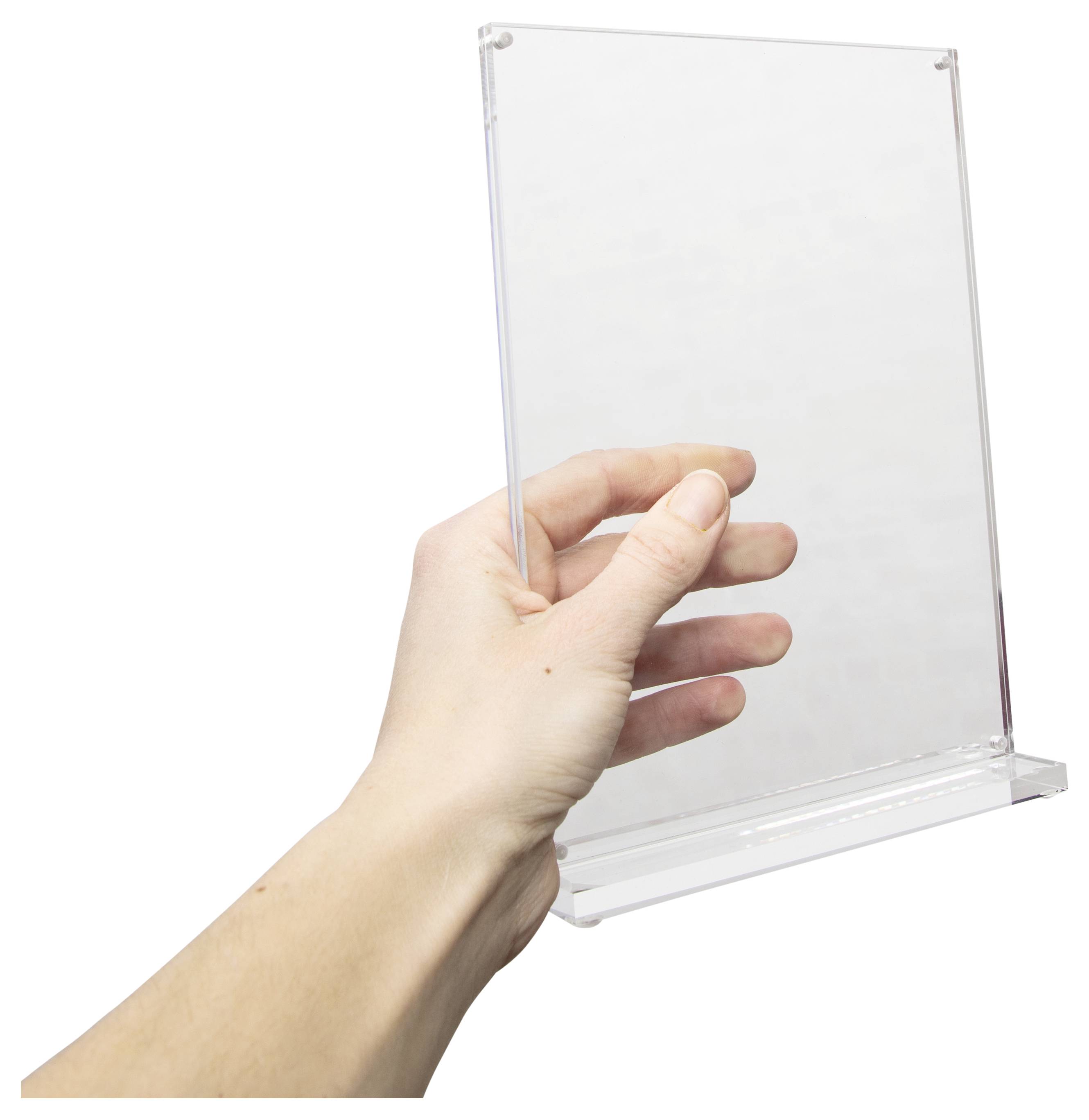 Maul 1948205 MAULvision Tischaufsteller T-Form Verwendung für Papierformat: DIN A5 Transparent 1St.
