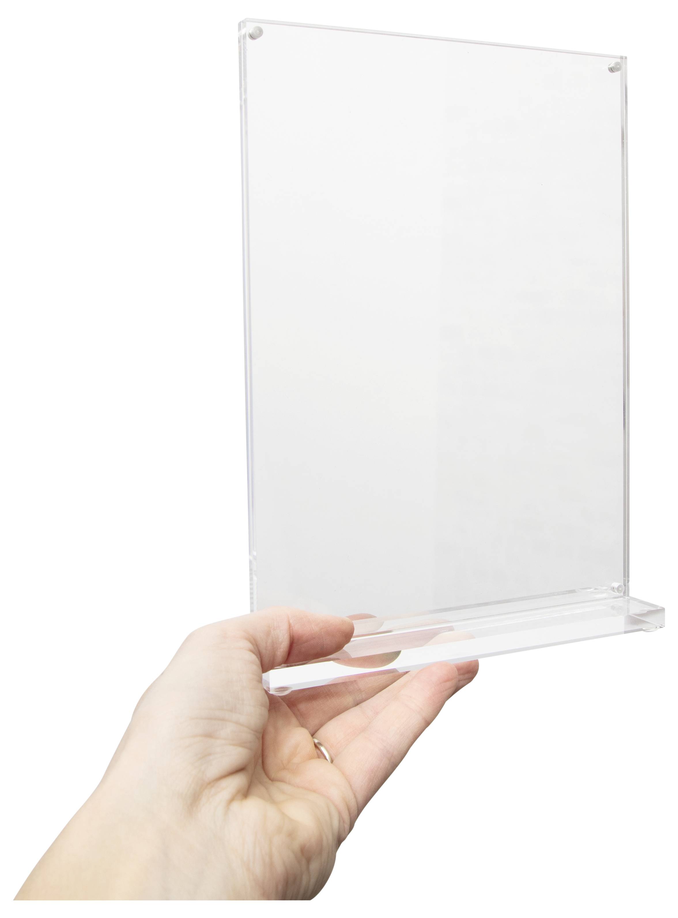 Maul 1948205 MAULvision Tischaufsteller T-Form Verwendung für Papierformat: DIN A5 Transparent 1St.