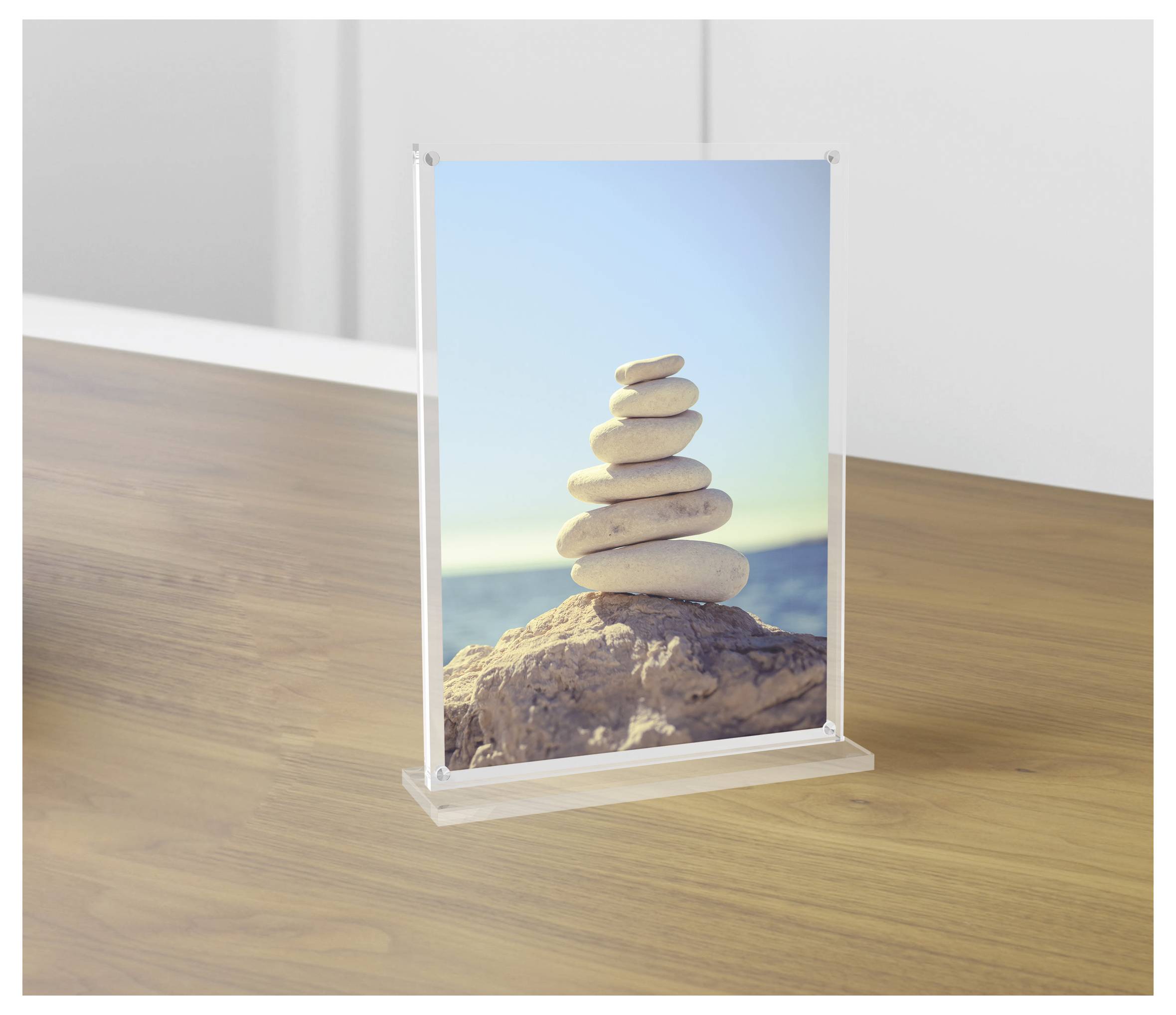 Maul 1948205 MAULvision Tischaufsteller T-Form Verwendung für Papierformat: DIN A5 Transparent 1St.