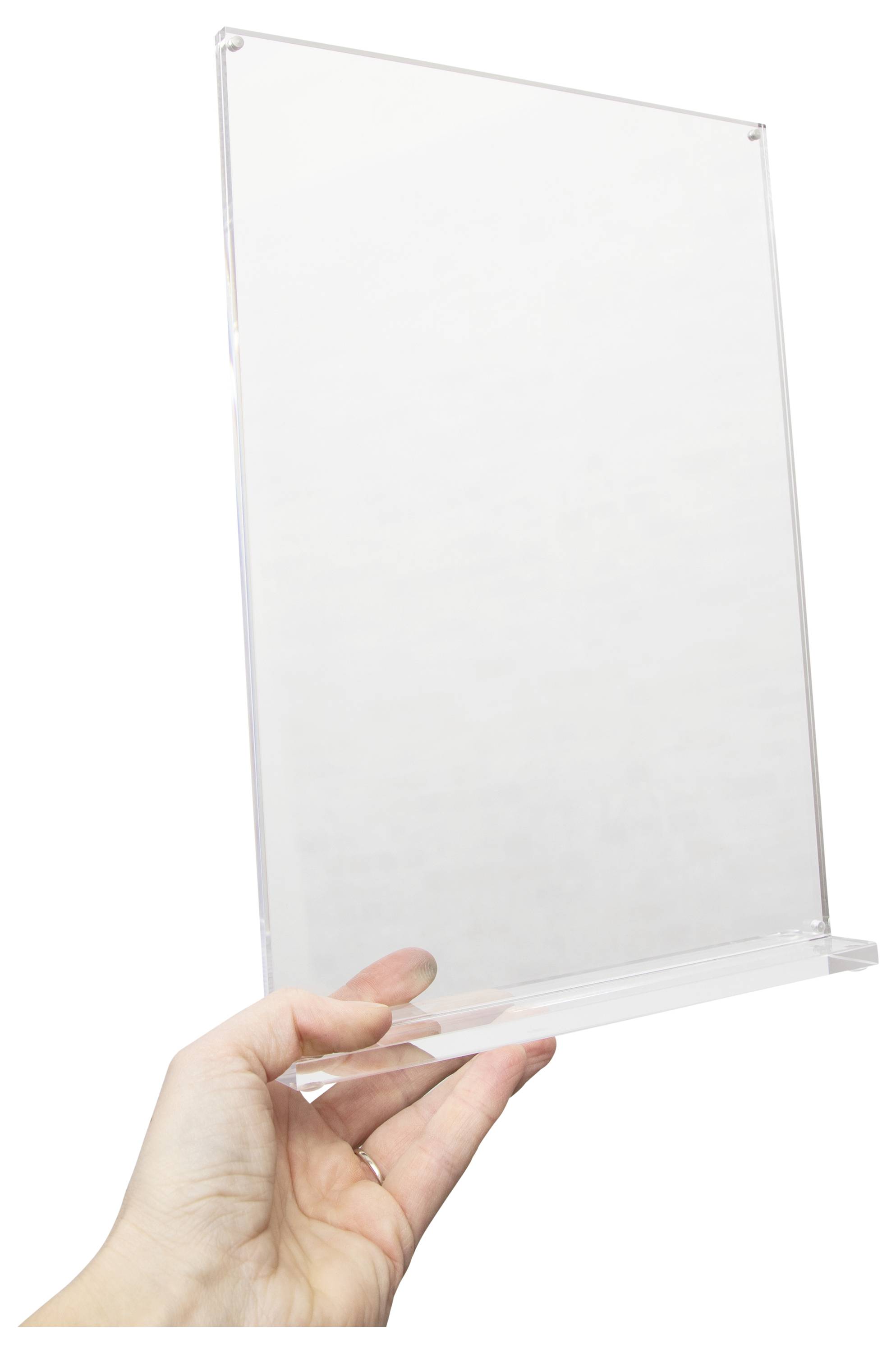 Maul 1948405 MAULvision Tischaufsteller T-Form Verwendung für Papierformat: DIN A4 Transparent 1St.