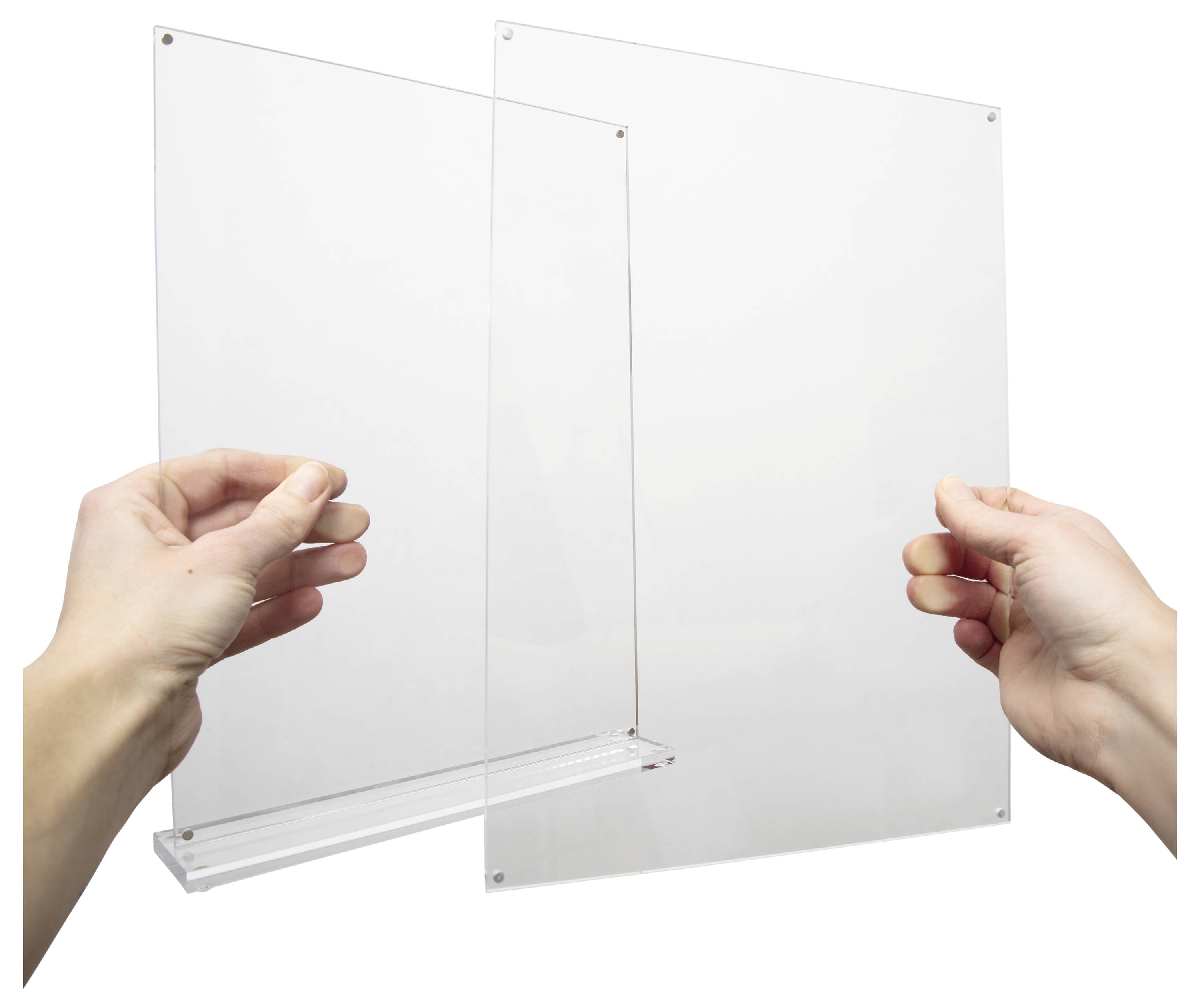 Maul 1948405 MAULvision Tischaufsteller T-Form Verwendung für Papierformat: DIN A4 Transparent 1St.