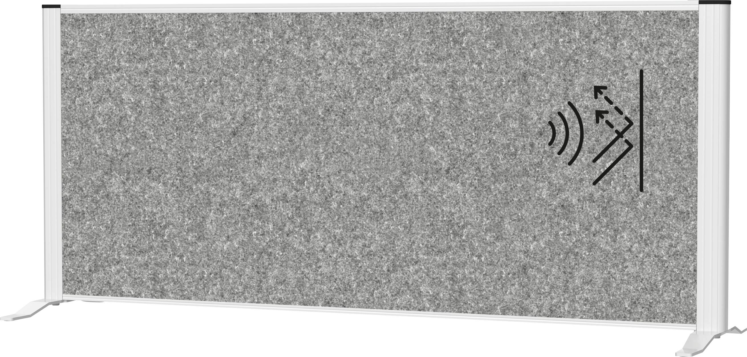 Maul Trennwand Raumgliederung MAULconnecto (B x H) 120cm x 52.75cm Vlies Dunkelgrau, Silber 9851295