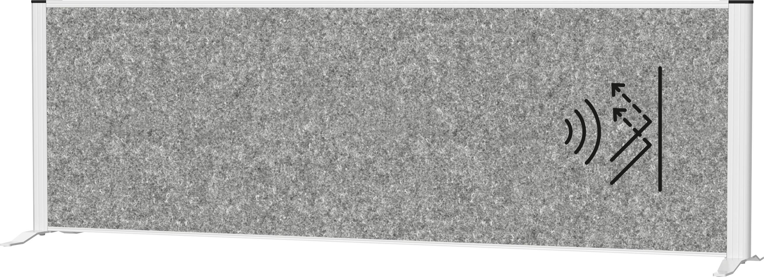 Maul Trennwand Raumgliederung MAULconnecto (B x H) 160cm x 52.75cm Vlies Dunkelgrau, Silber 9851695