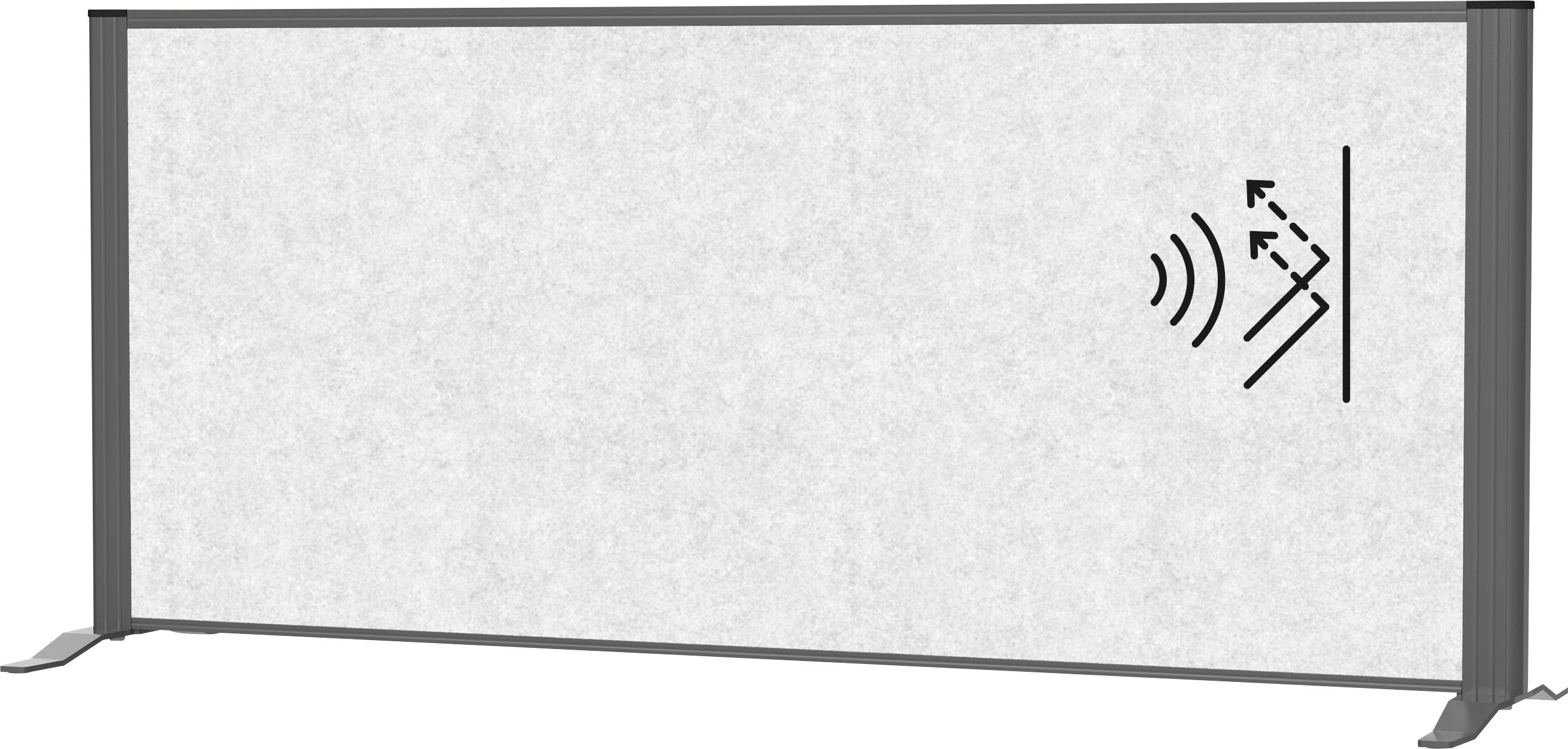 Maul Trennwand Raumgliederung MAULconnecto (B x H) 120cm x 52.75cm Vlies Hellgrau, Anthrazit 9852289