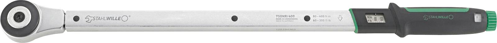 Stahlwille 750NR/400 50021006 Drehmomentschlüssel mit Umschaltknarre 3/4" (20 mm) 80 - 400 Nm