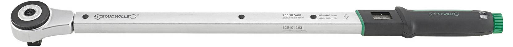 Stahlwille 750NR/400 50021006 Drehmomentschlüssel mit Umschaltknarre 3/4" (20 mm) 80 - 400 Nm