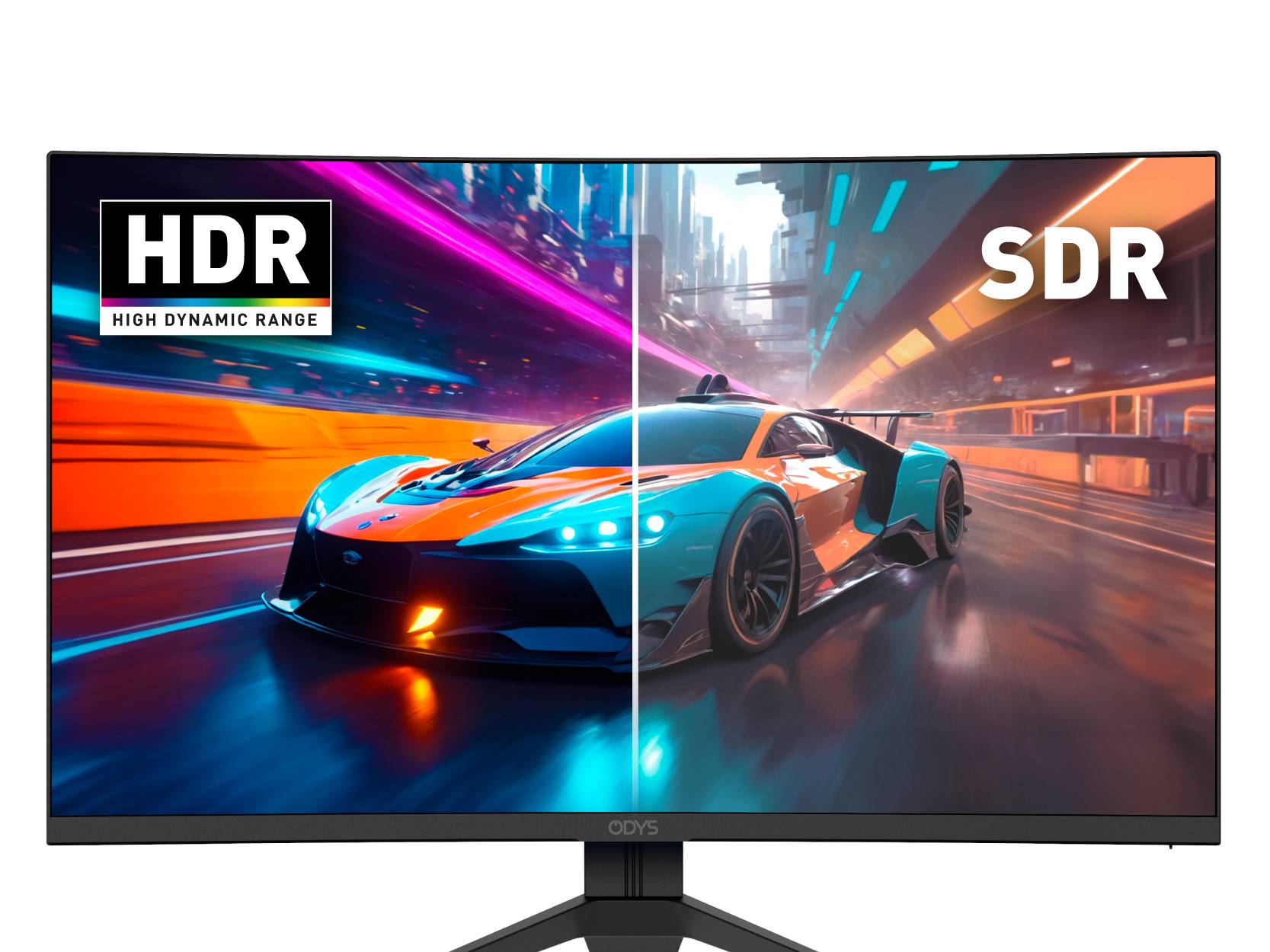 ODYS Q27-X LED-Monitor EEK F (A - G) 68.6cm (27 Zoll) 2560 x 1440 Pixel 16:9 1 ms HDMI® 2.1, DisplayPort, Kopfhörer