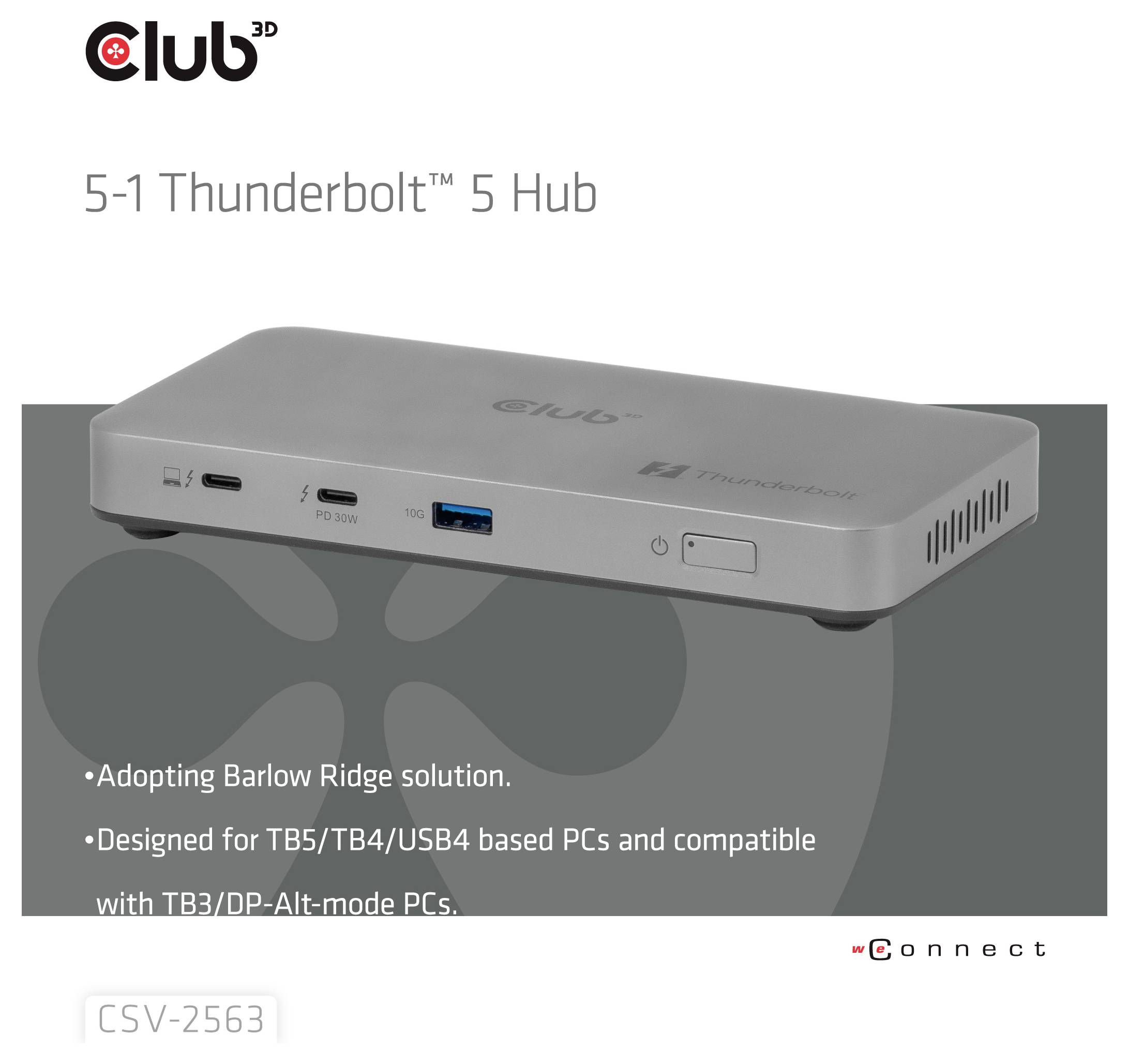 Club3D Anschlusskabel CSV-2563 Netzwerk Adapter