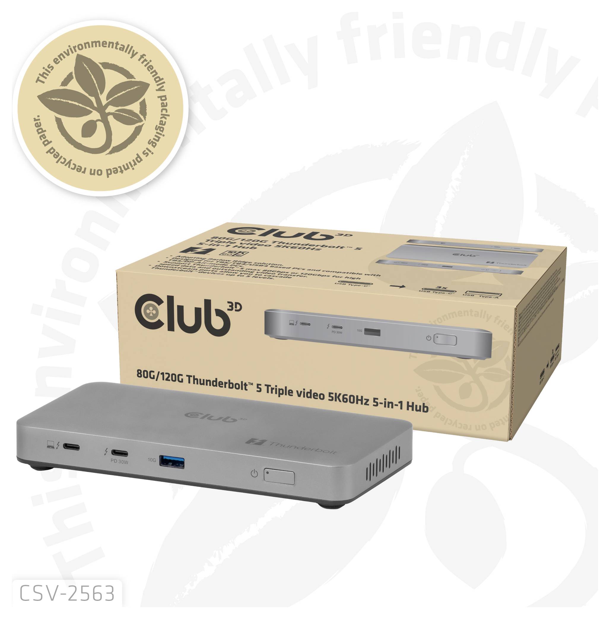 Club3D Anschlusskabel CSV-2563 Netzwerk Adapter