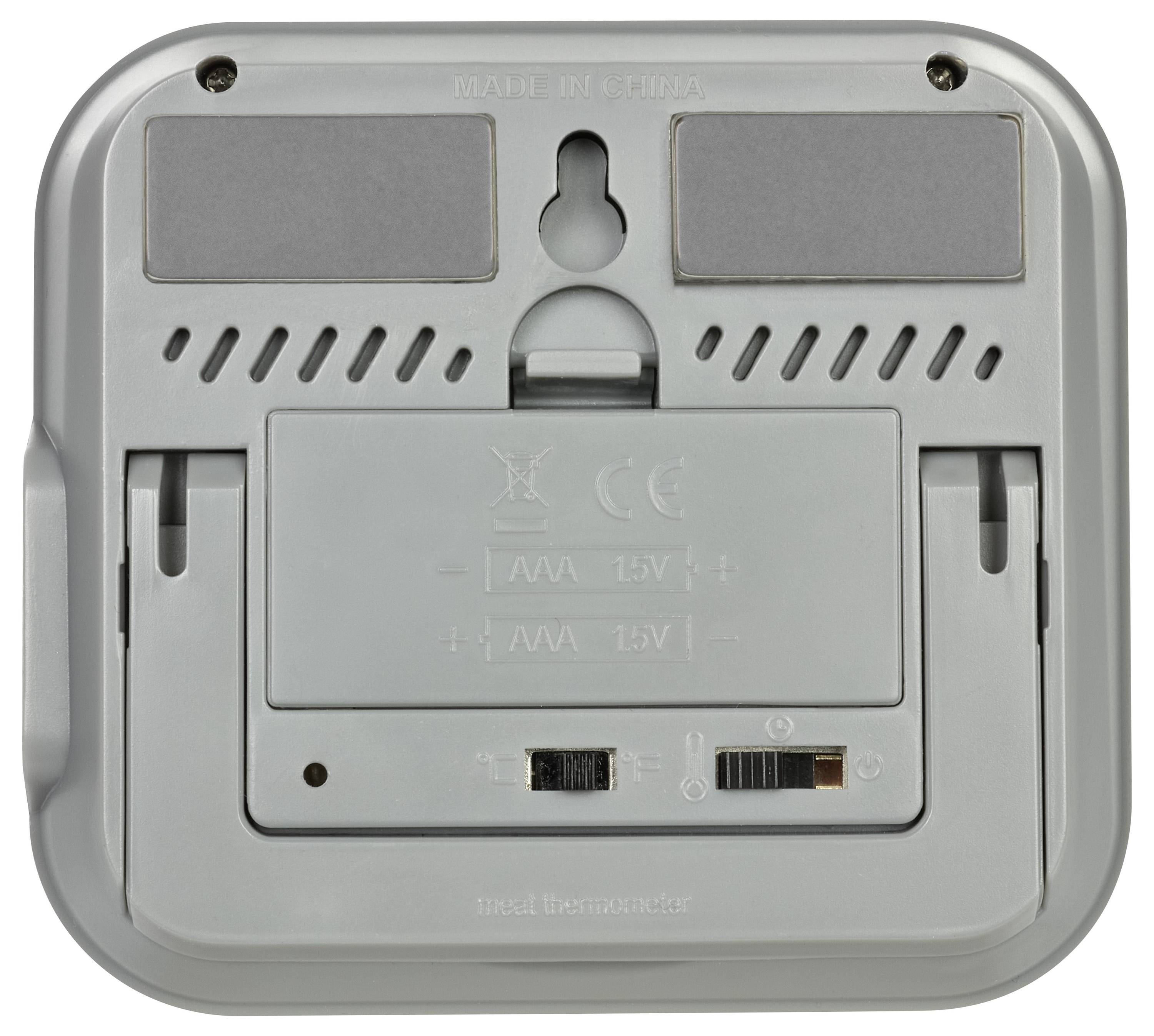 TFA Dostmann Mobiler Gas-Grill, Gas, Kohle, Kugel, Kombi Grillthermometer Weiß