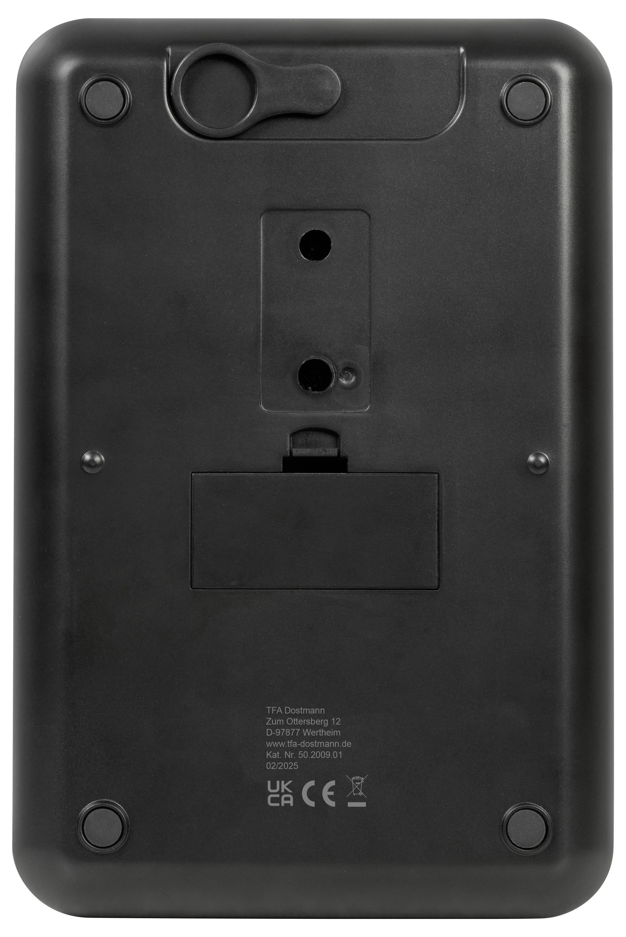 TFA Dostmann COOKIE Digitale Küchenwaage digital digital, mit Messschale Wägebereich (max.)=5000g Schwarz 130 x 195 x 29