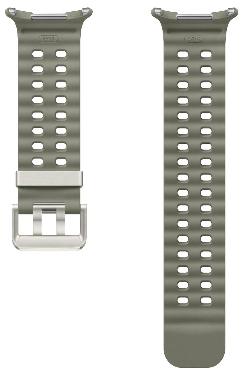 Grünes Silikonarmband mit mehreren Löchern und einer Metallschnalle, entwickelt für sicheren und verstellbaren Verschluss.