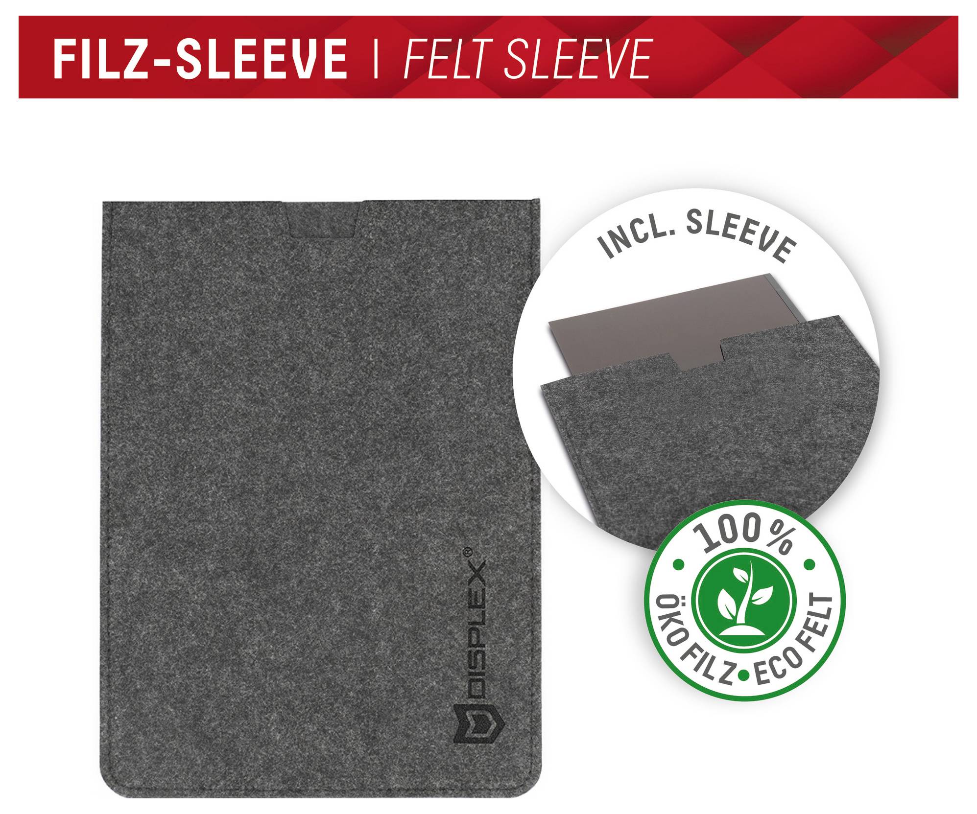 DISPLEX Displayschutzglas mit Blickschutz Apple MacBook Air 15" 1 St. glänzend, matt 01867