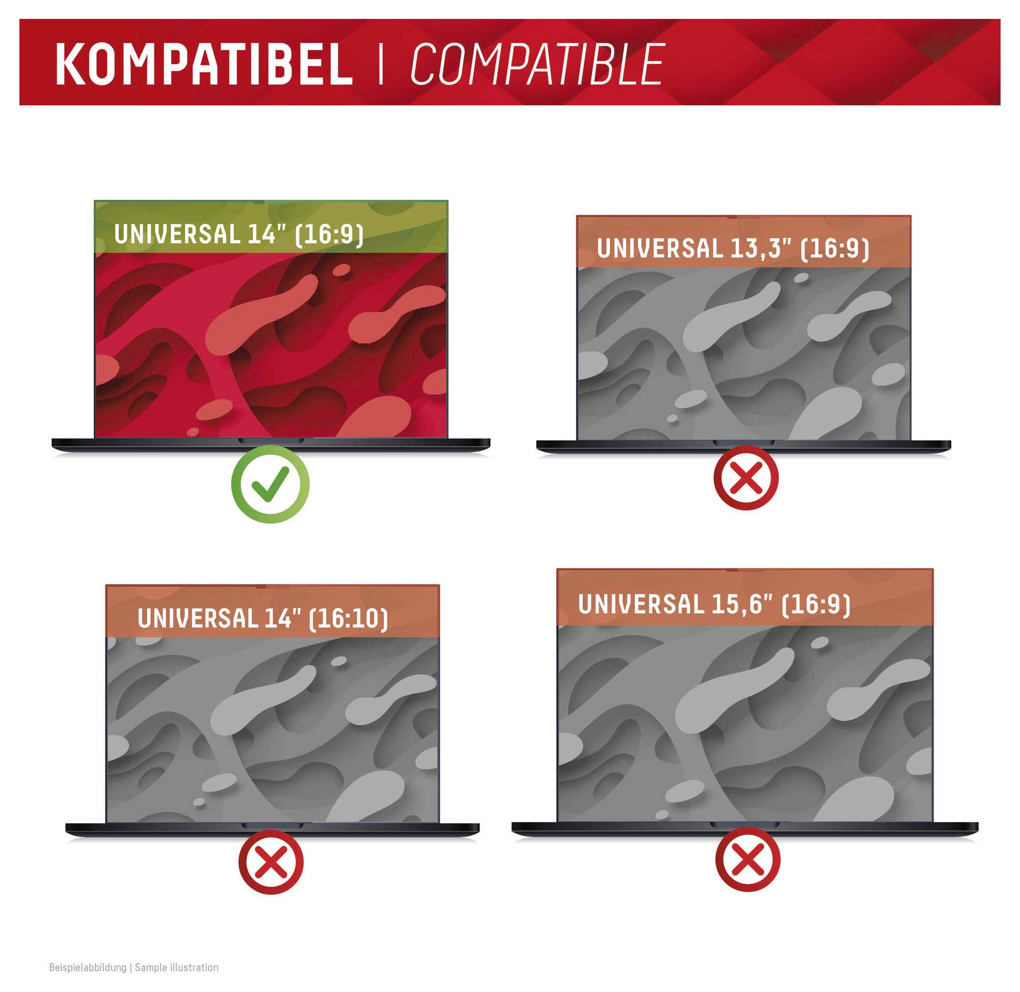 Kompatibel | KompatibelVier Laptops mit den Bezeichnungen 