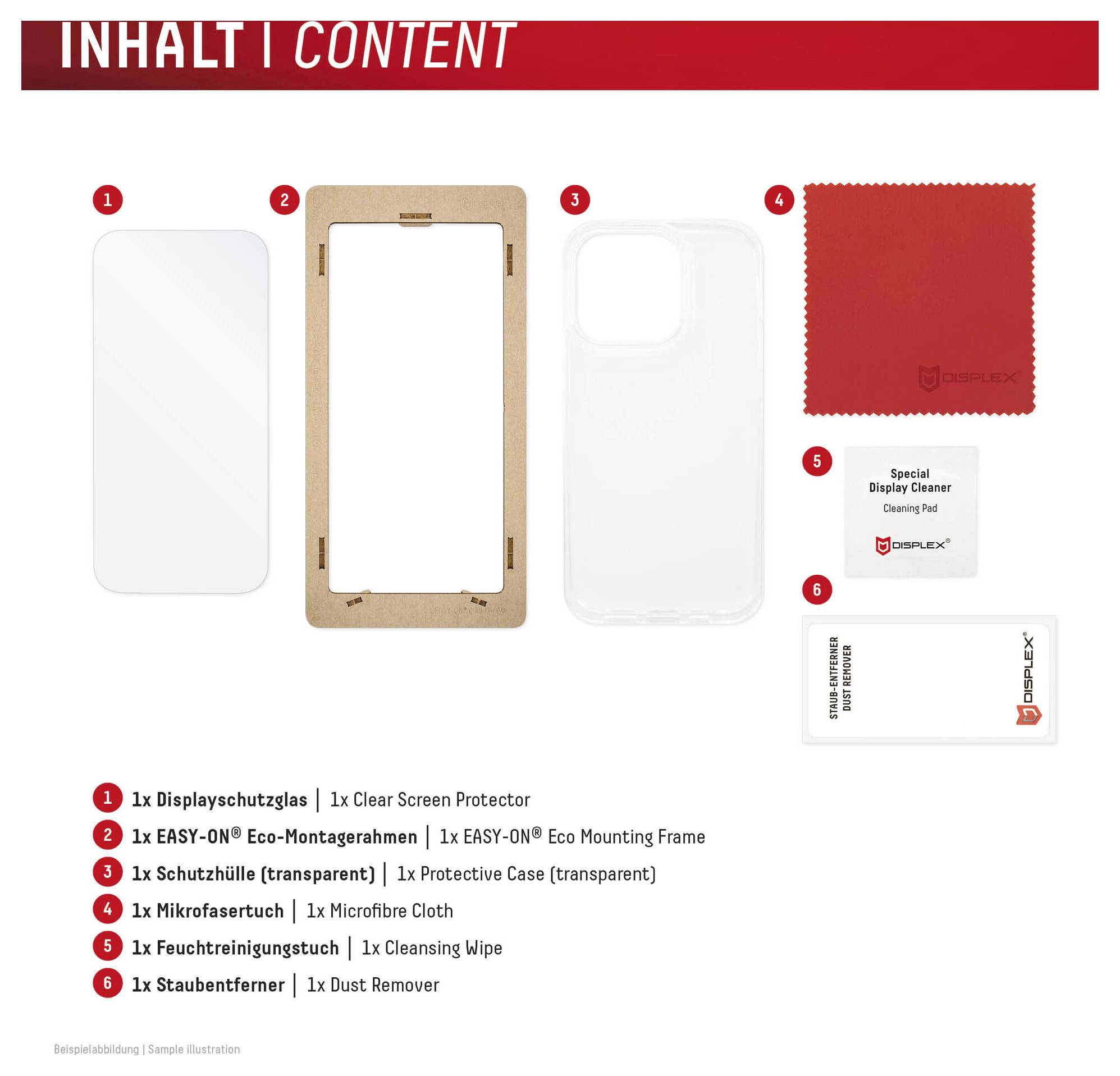 Transparente Displayschutzfolie, Installationsrahmen, transparente Schutzhülle, Mikrofasertuch, Reinigungstuch, Staubentferner.
