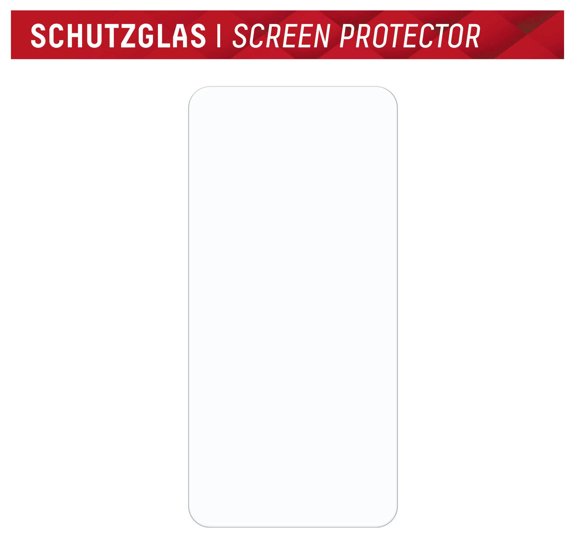 Schutzglasfolien-Verpackung mit einer Kontur eines Telefonbildschirms.