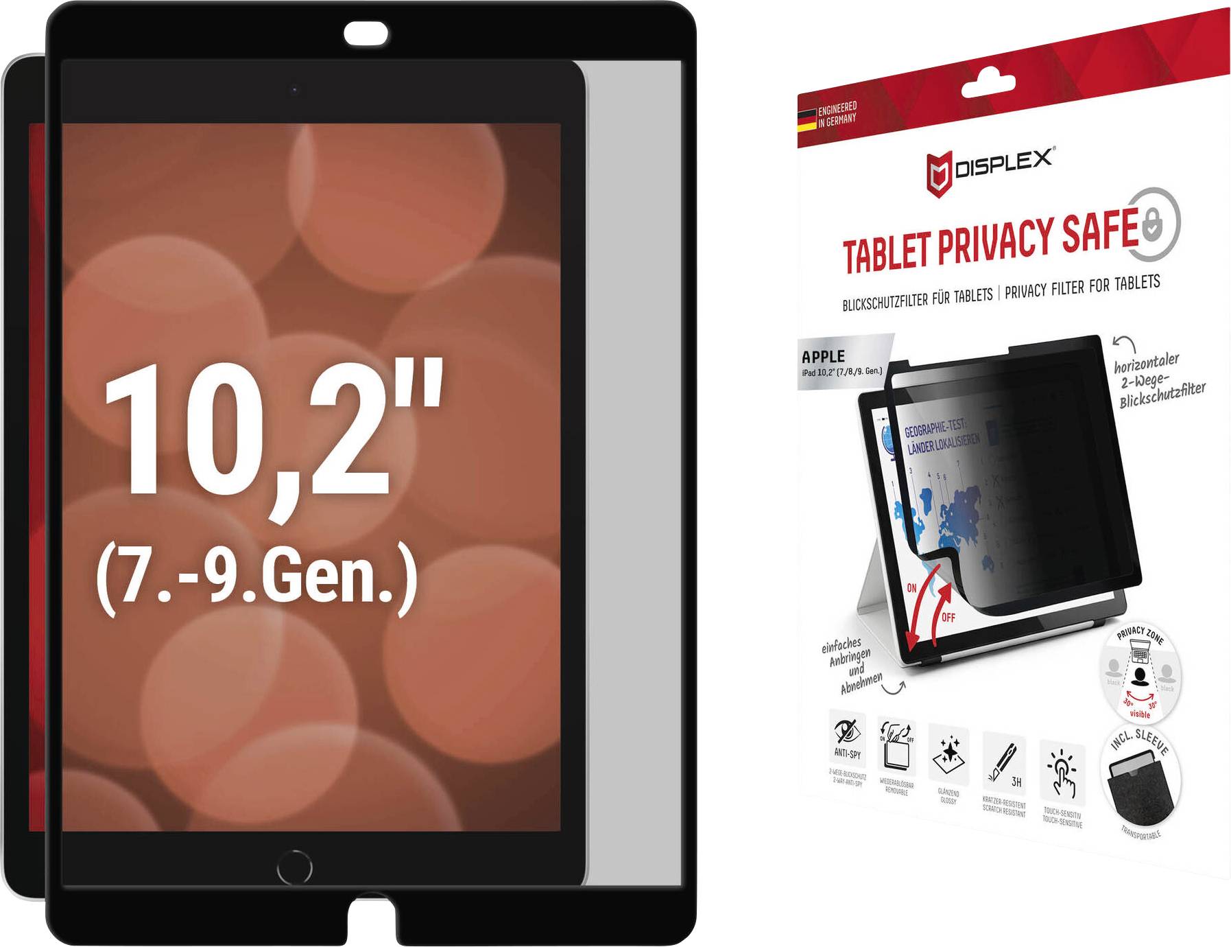 Displayschutzfolie „Tablet Privacy Safe