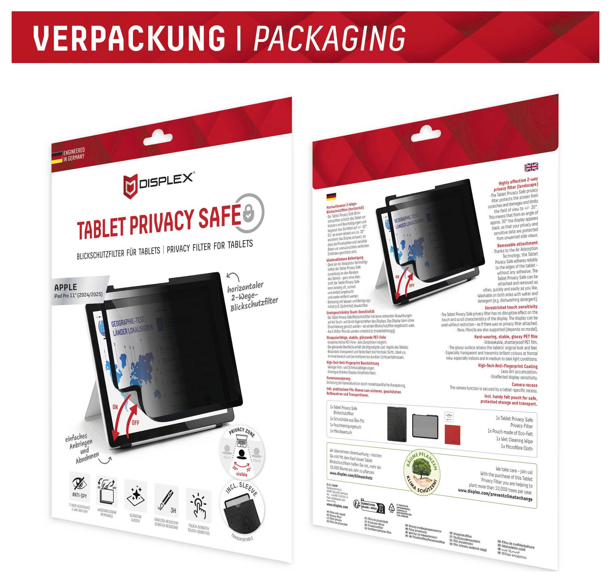 „Displex Tablet Privacy Safe