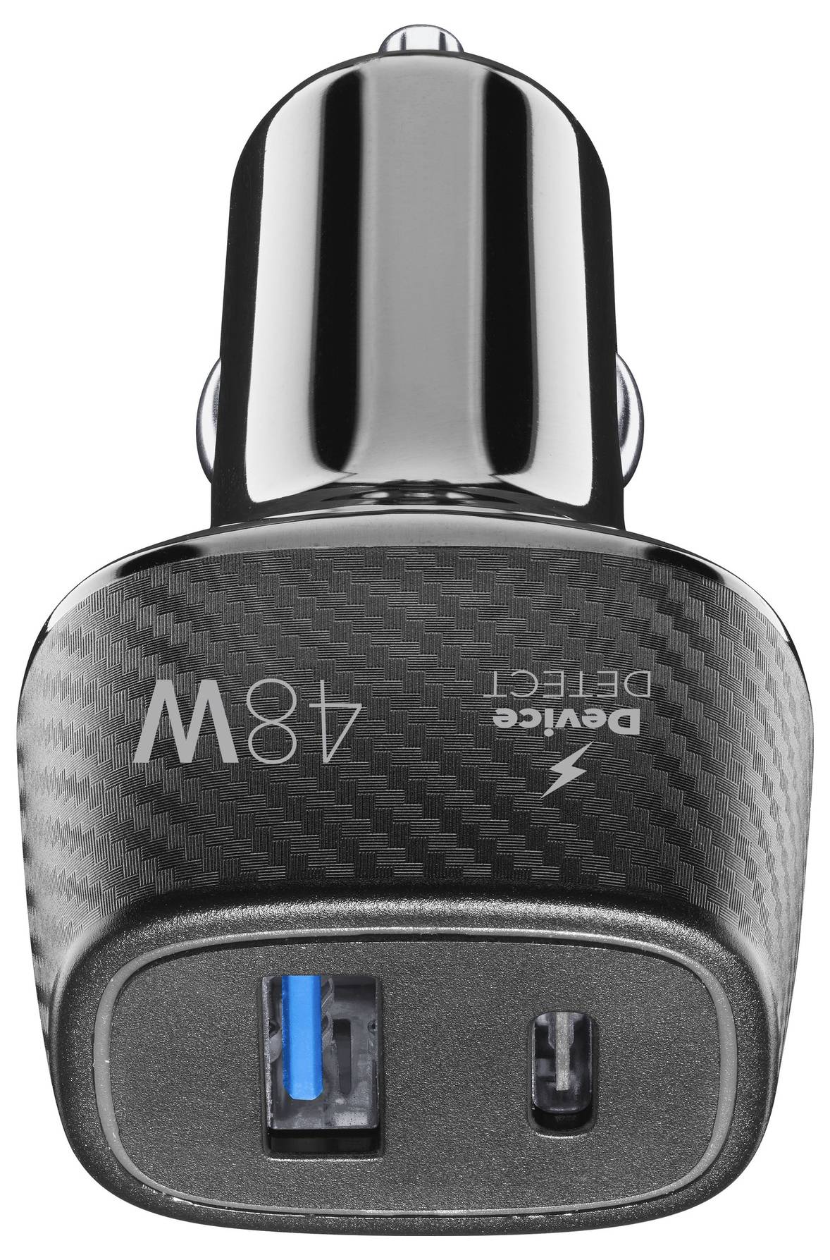 Cellularline Kfz Ladegerät 48W USB-A, USB-C® USB PD Schwarz KFZ Schnellladegerät, USB Power Delivery (USB-PD)