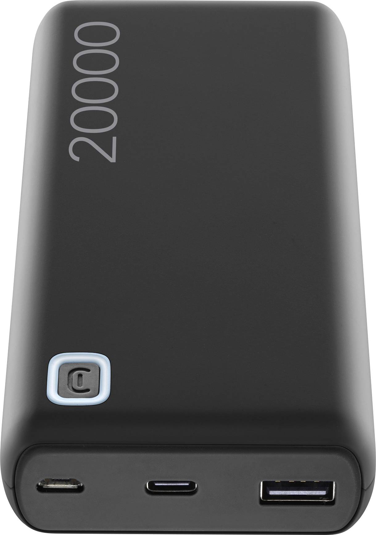 Cellularline Powerbank 20000 mAh LiPo Micro USB, USB-A, USB-C® Schwarz